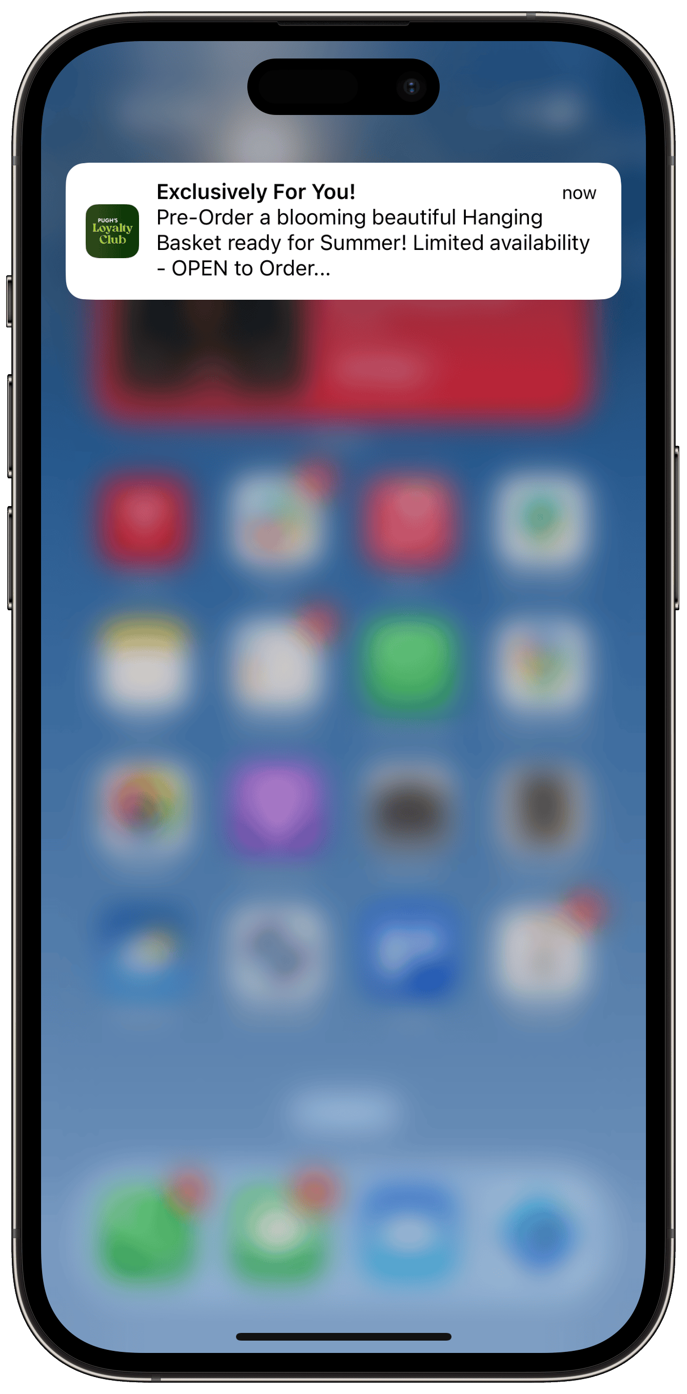 Garden Center Push Notifications