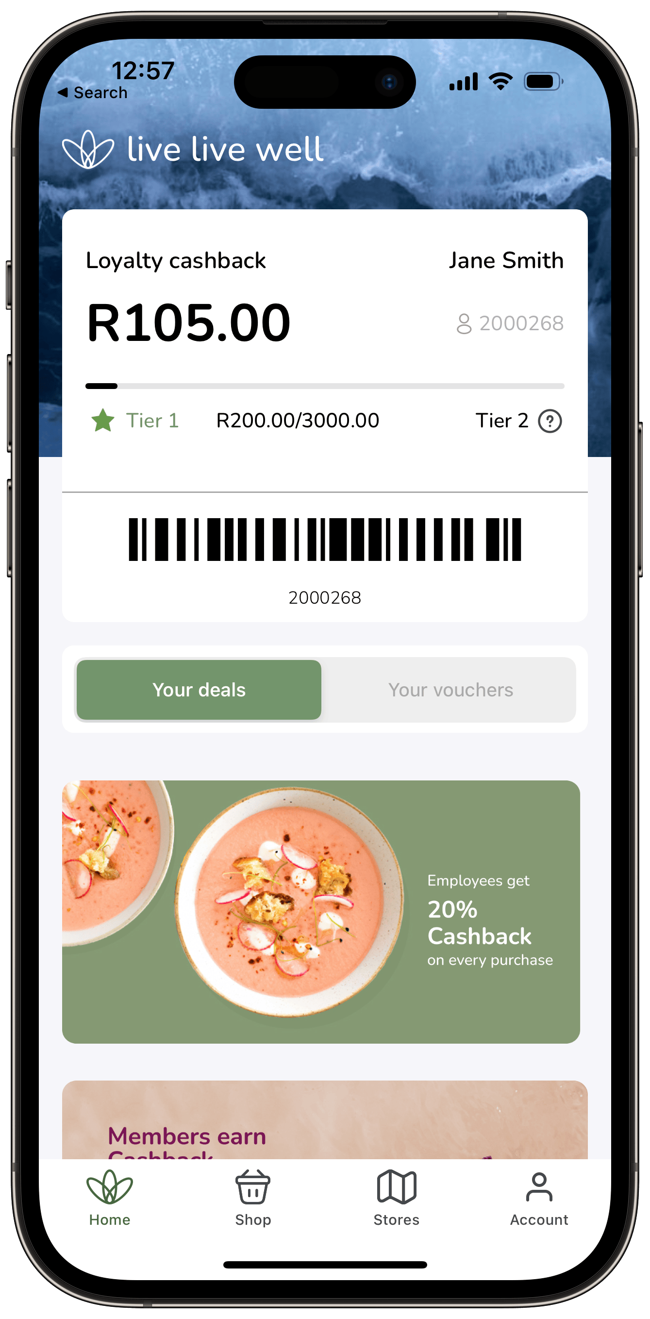 Earn points and loyalty levels through any interaction